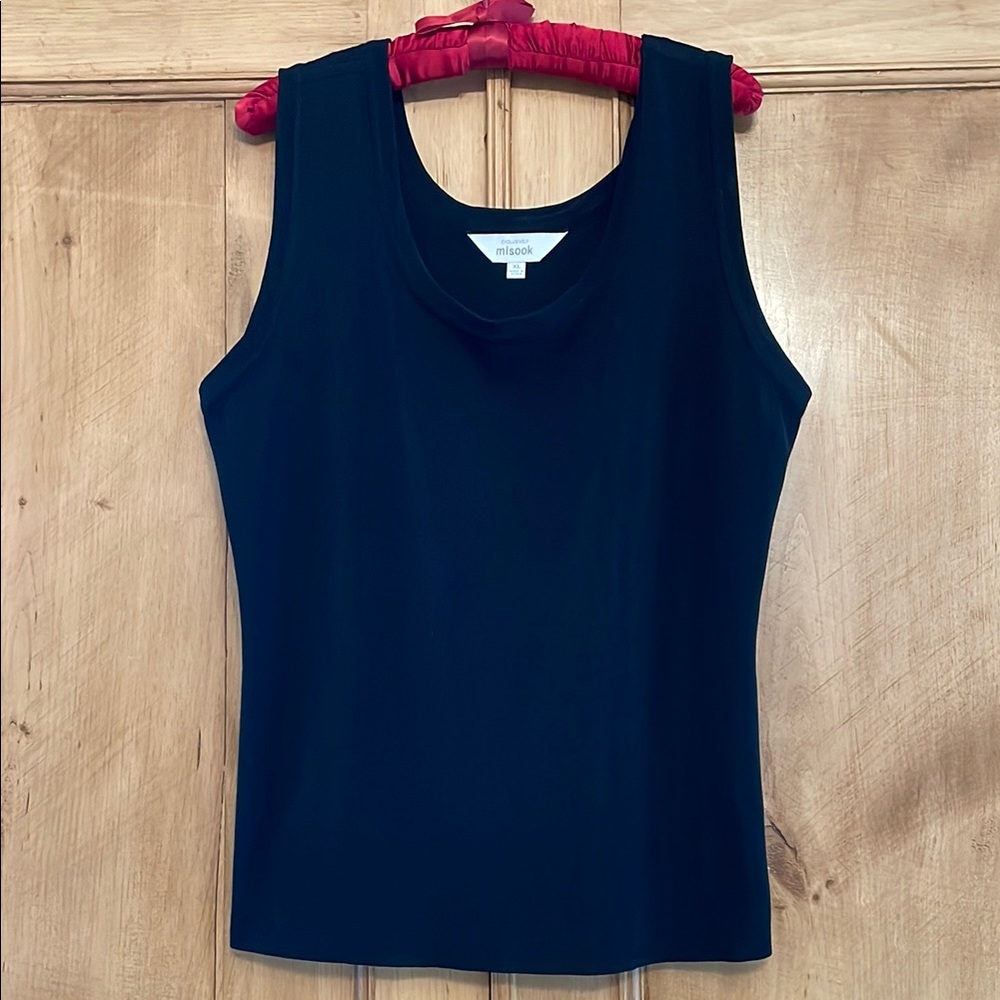 Misook Black Sleeveless Top